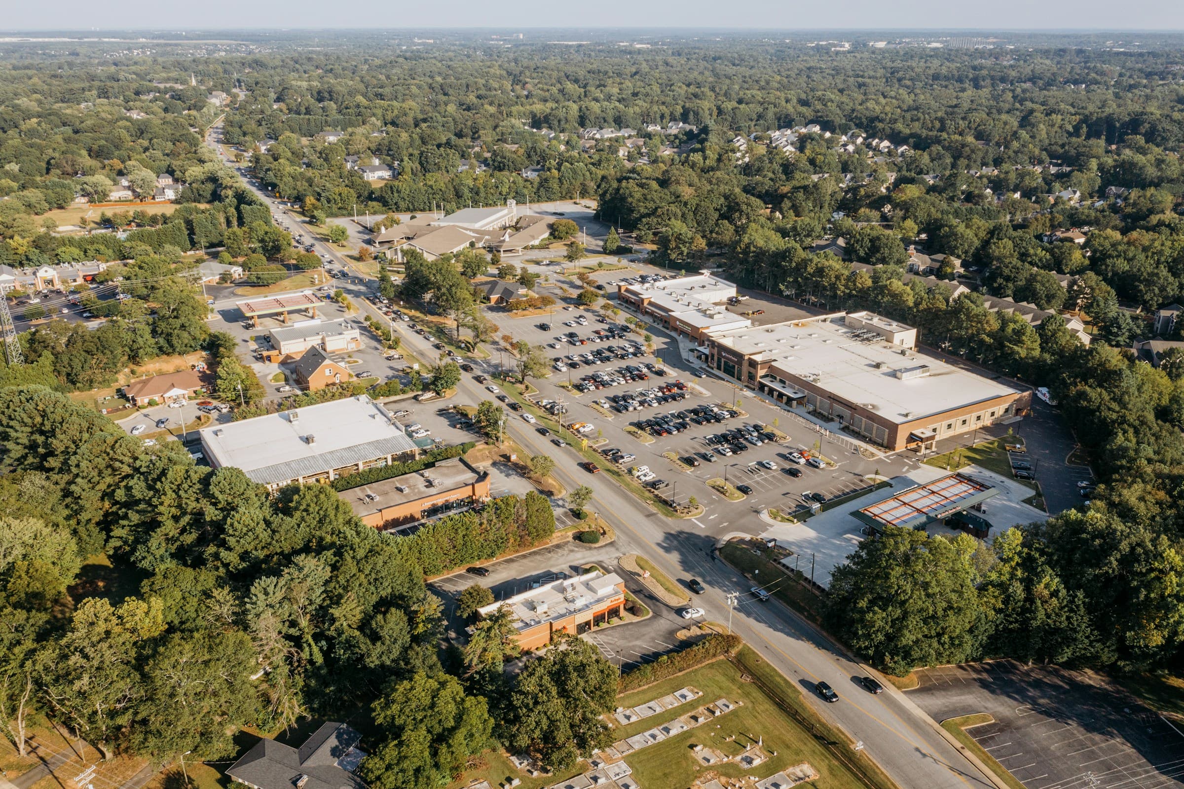 Representative shopping centers & retail pavement